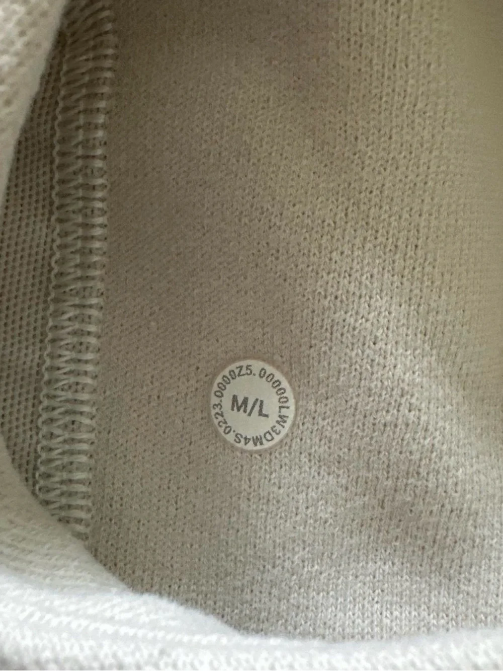 Lululemon Scuba Oversized Half-Zip Hoodie Bone M/L